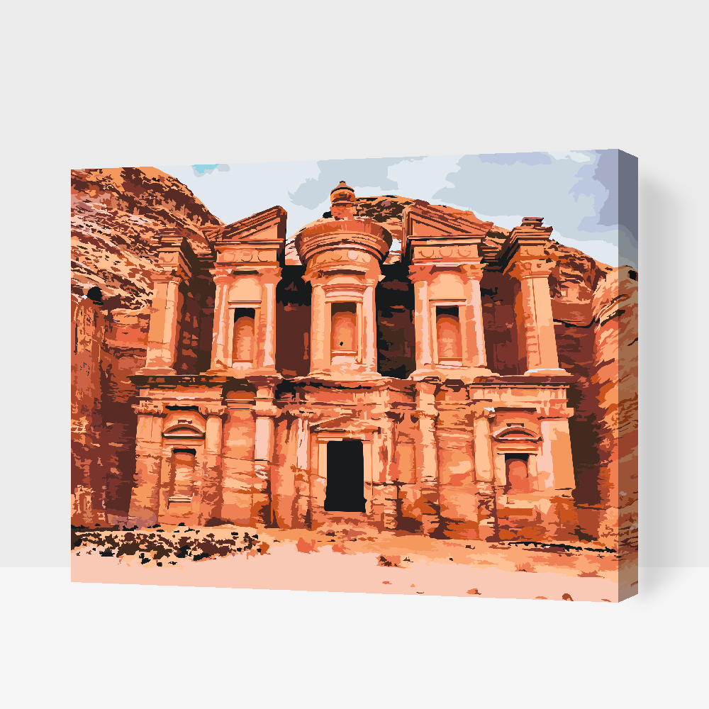 Paint by number - Petra, Byen i Jordan