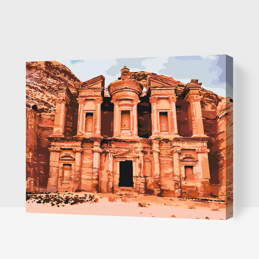 Paint by number - Petra, Byen i Jordan