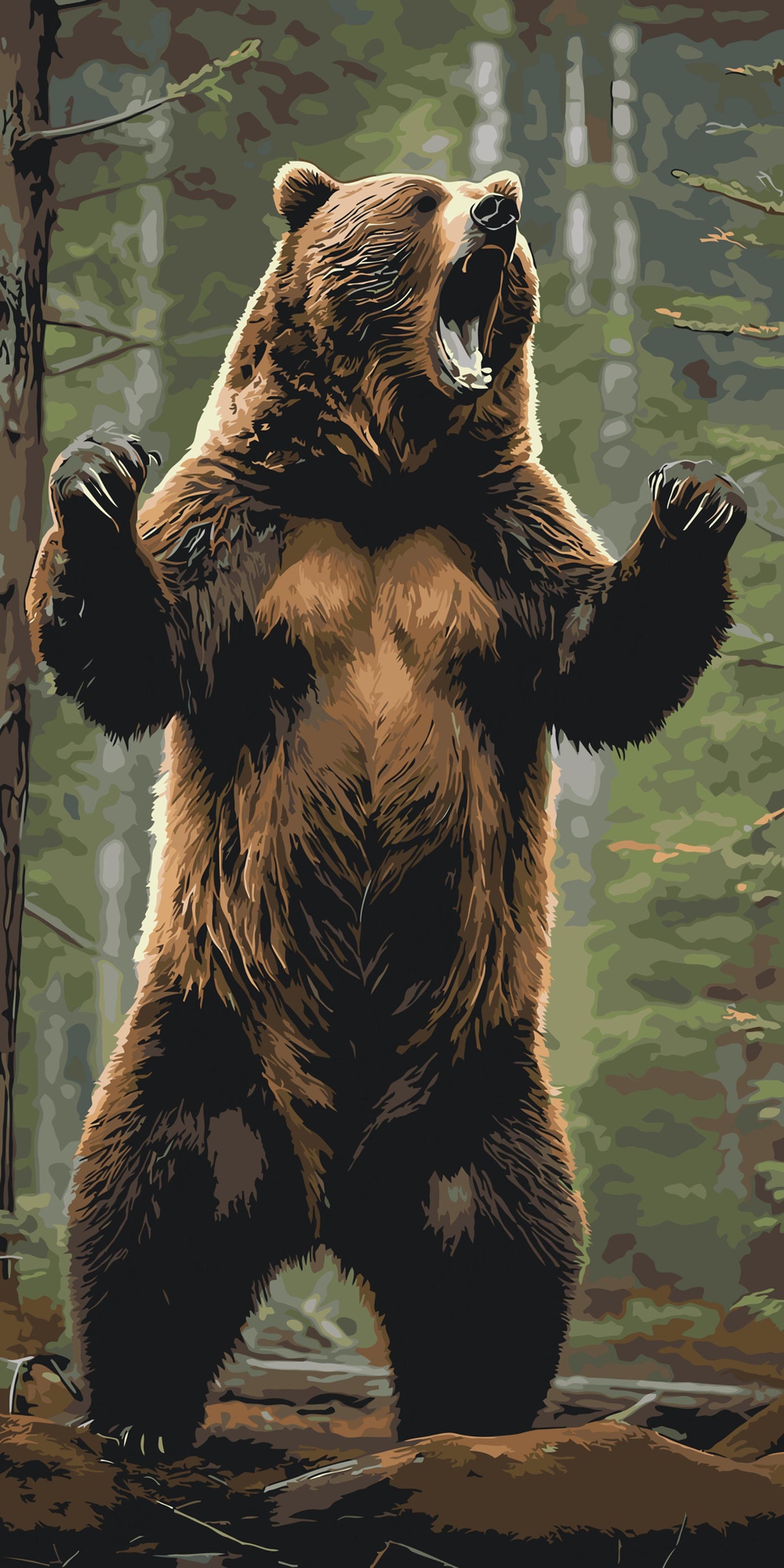 Paint by number - Store grizzly