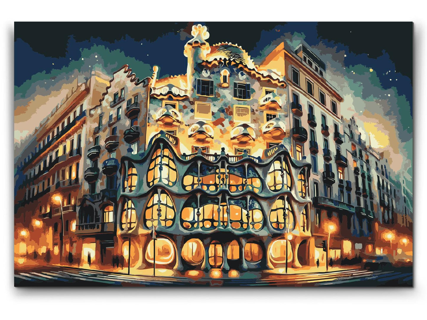 Paint by number - Casa Batlló, Barcelona