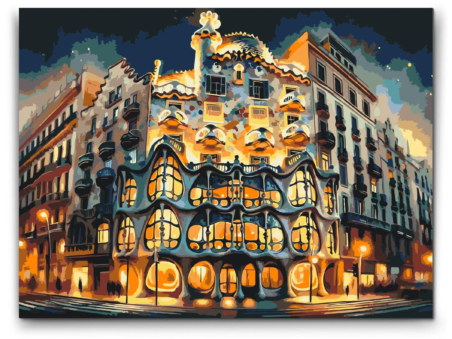 Paint by number - Casa Batlló, Barcelona