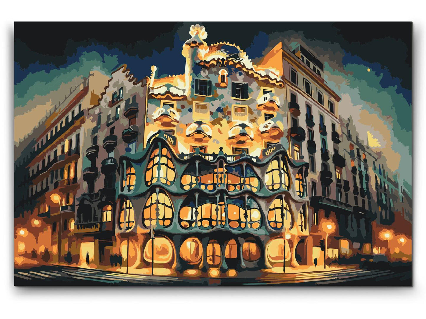 Paint by number - Casa Batlló, Barcelona