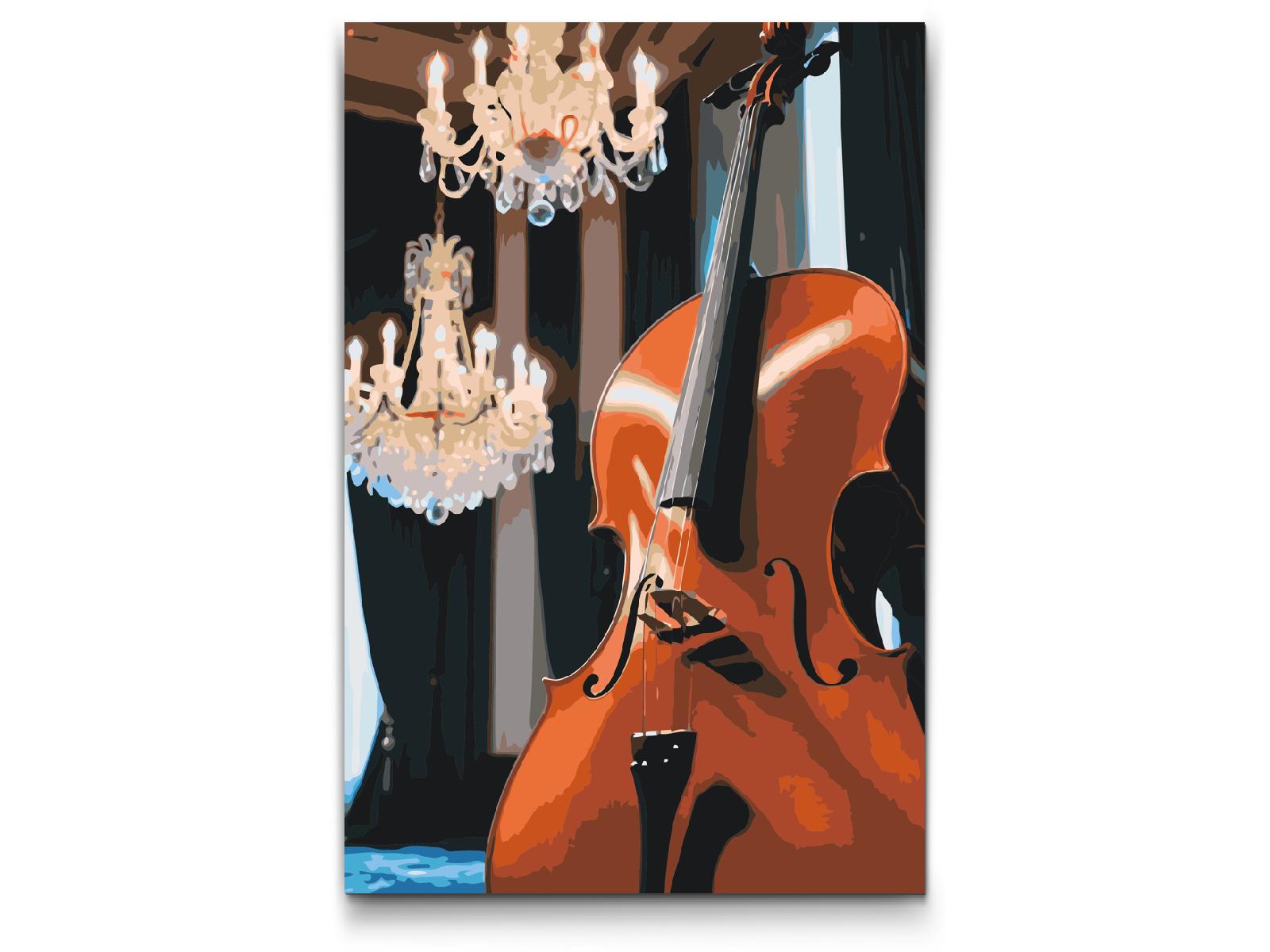 Paint by number - Cello i salen