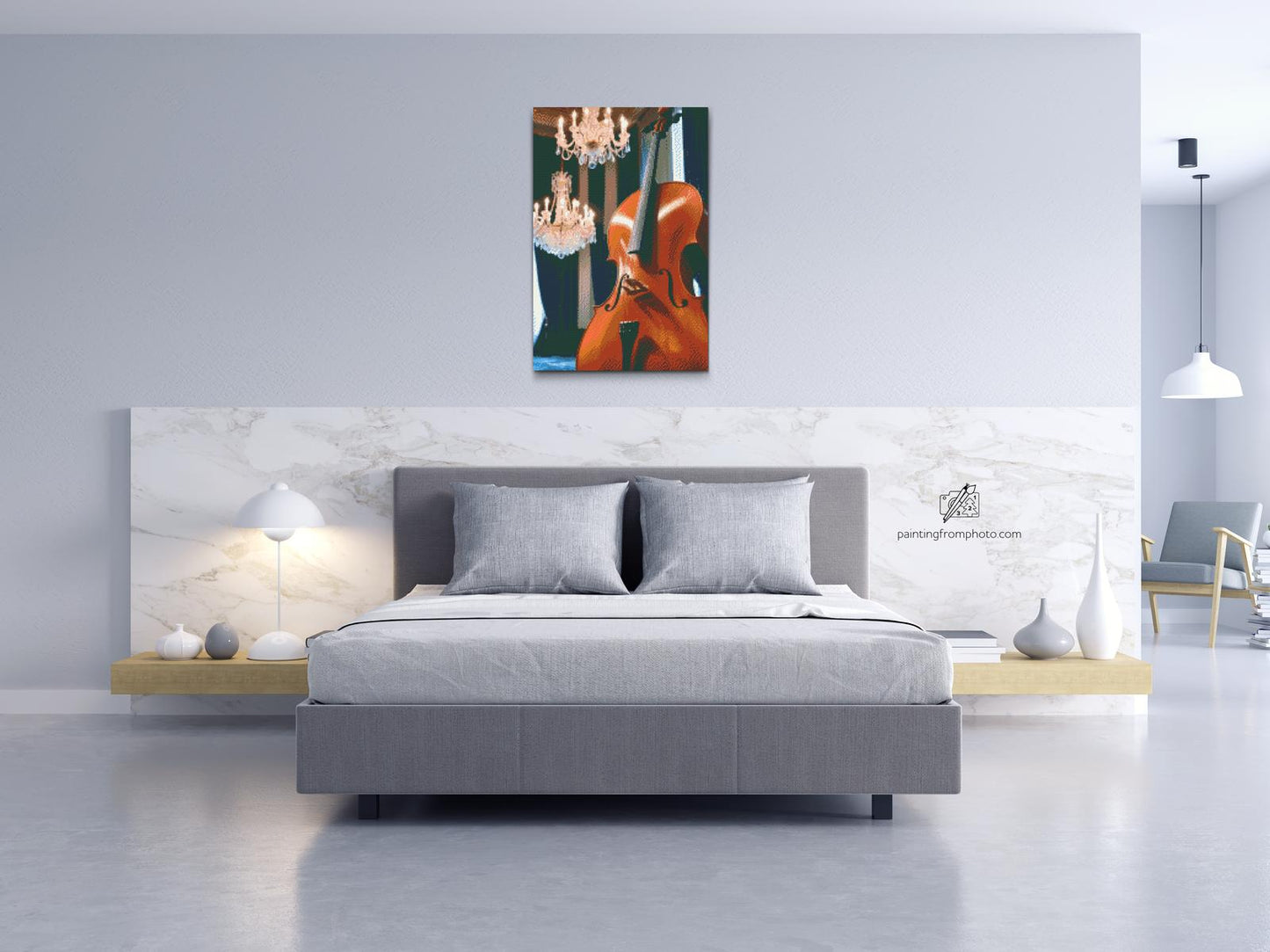 Diamond Paint - Cello i salen