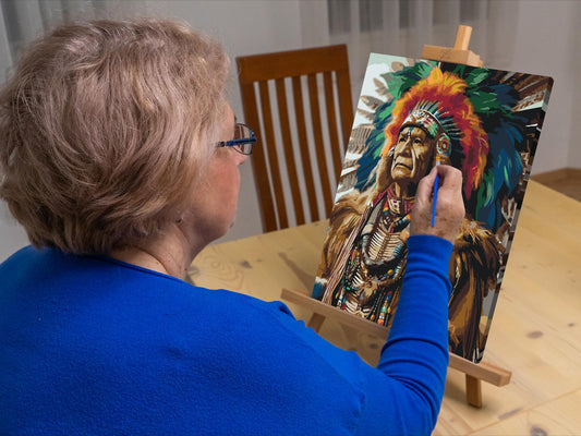 Paint by number - Gammelindianer