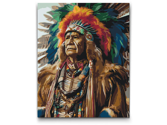 Paint by number - Gammelindianer
