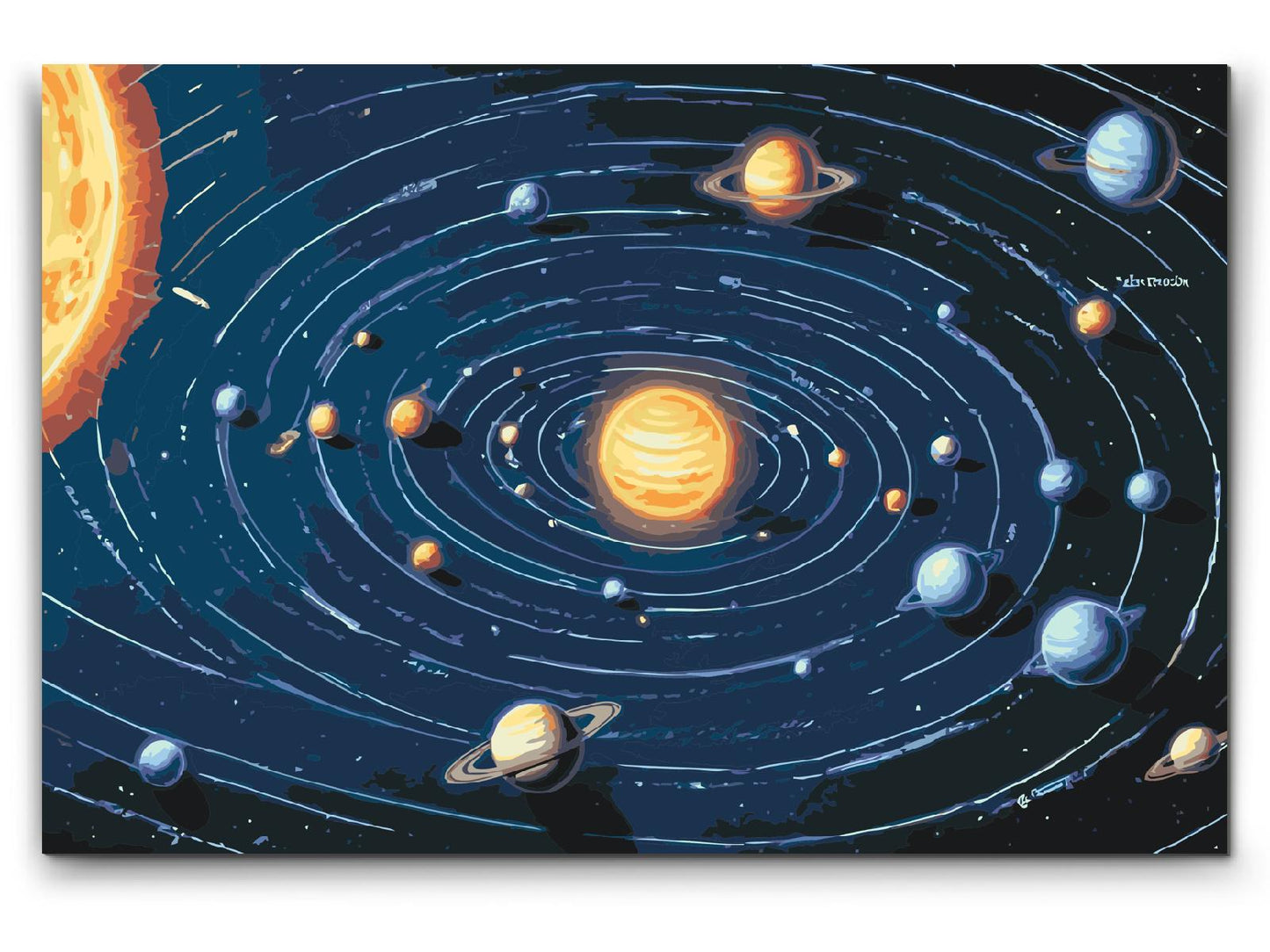 Paint by number - Planeternes layout