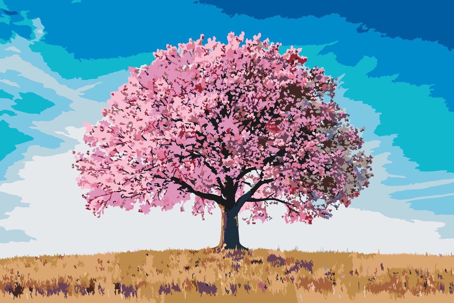 Paint by number - Blomstrende skønhed