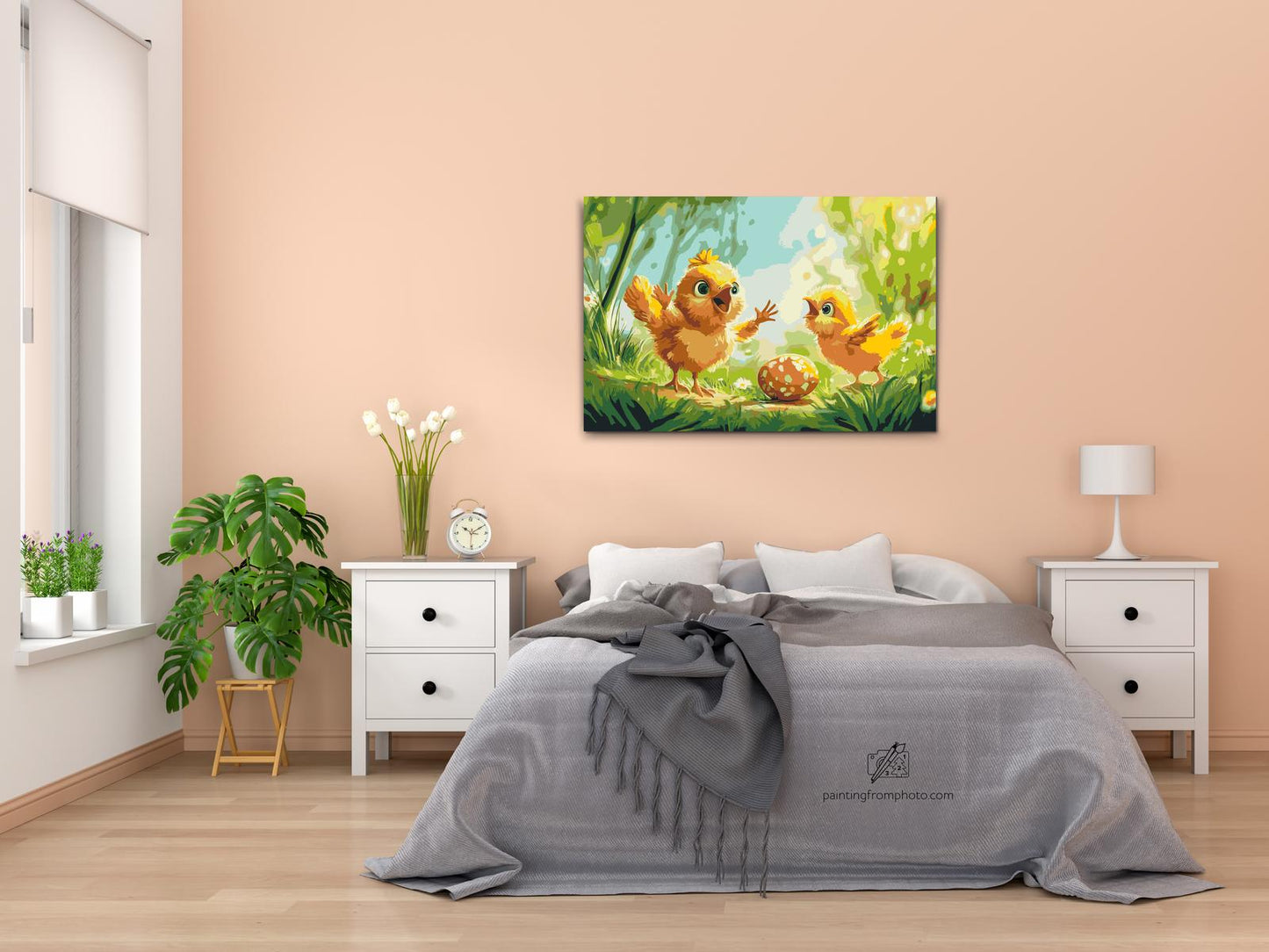 Paint by number - Syngende kyllinger