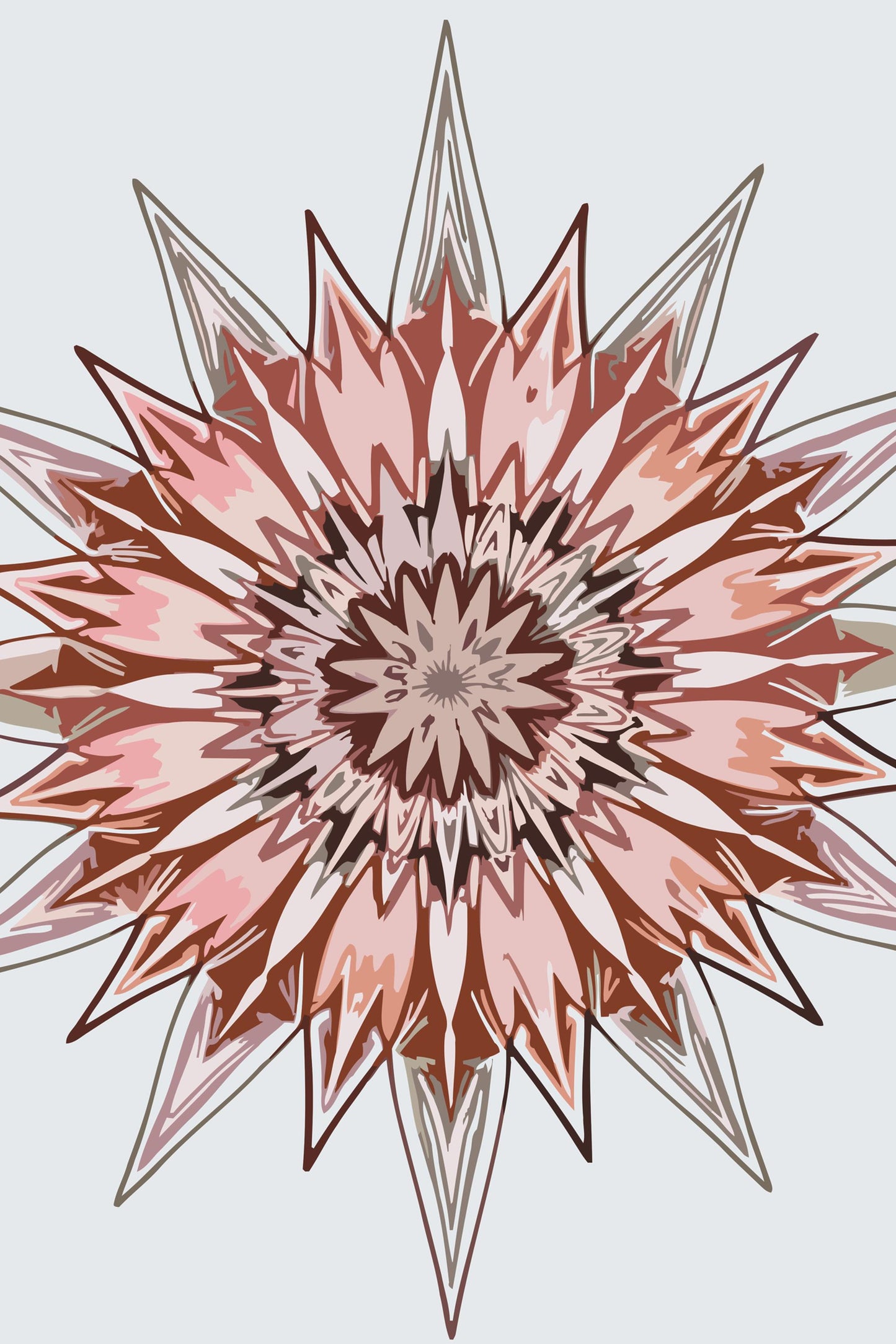 Paint by number - Pigget Mandala