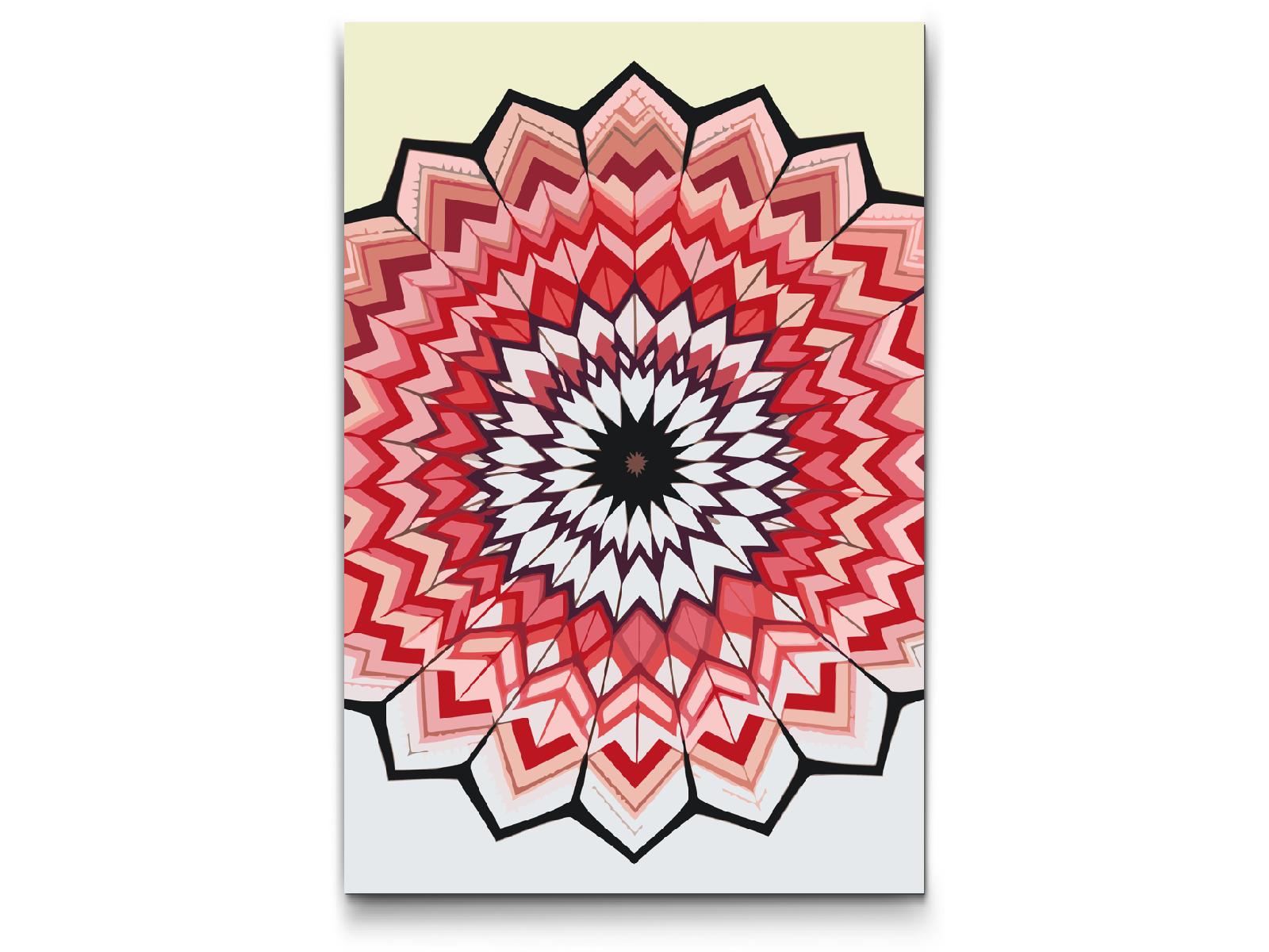 Paint by number - Geometrisk Mandala