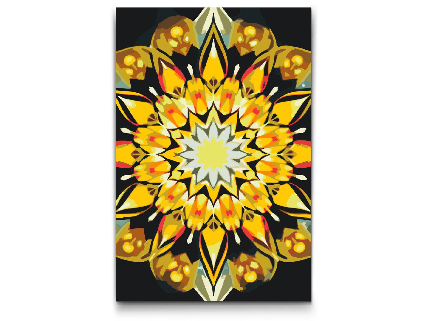 Paint by number - Mandala i solfarver