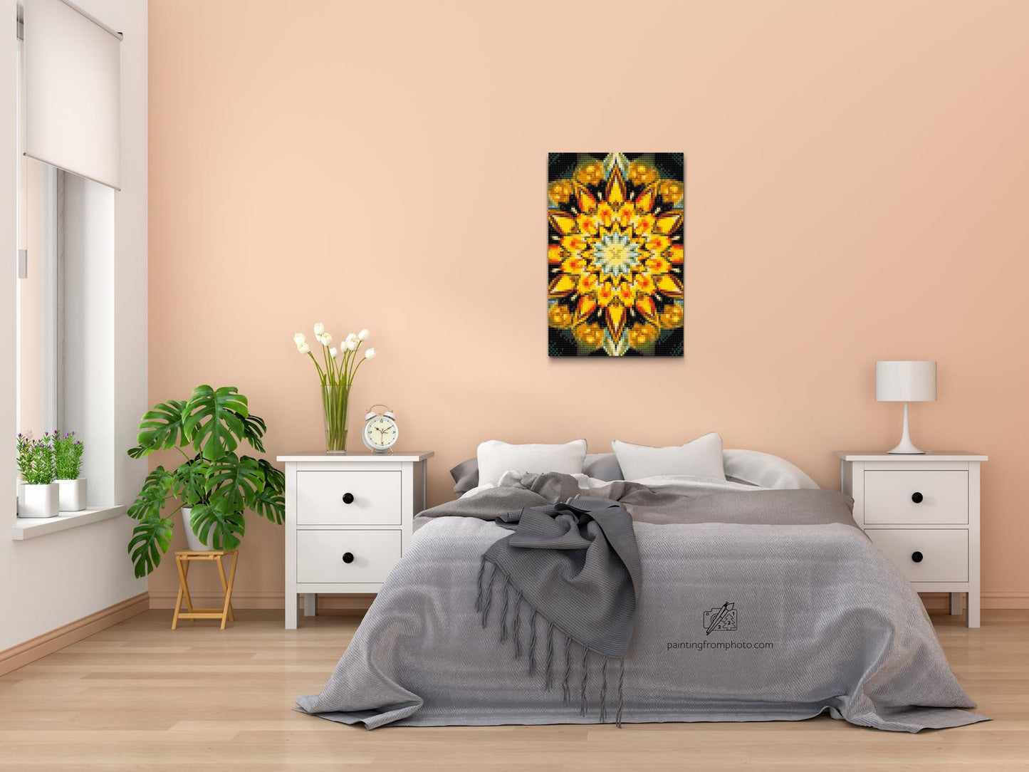 Diamond Paint - Mandala i solfarver
