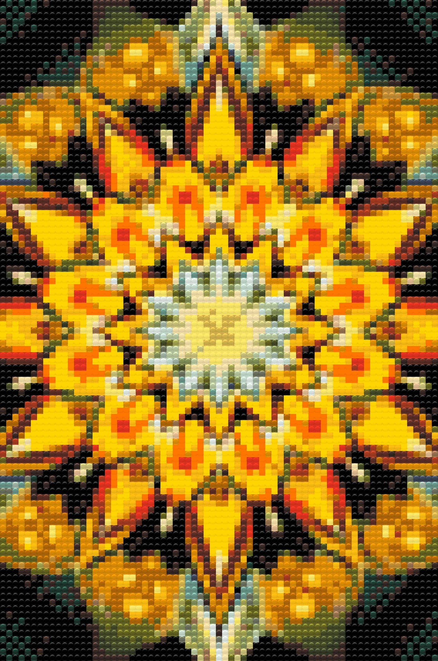 Diamond Paint - Mandala i solfarver