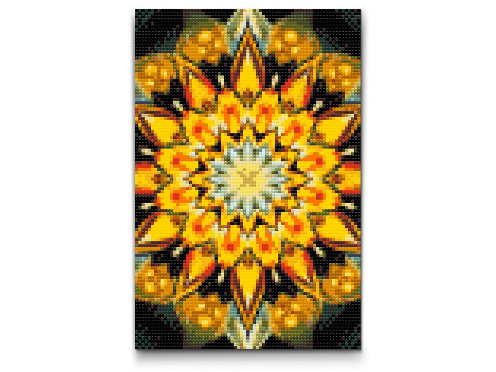 Diamond Paint - Mandala i solfarver