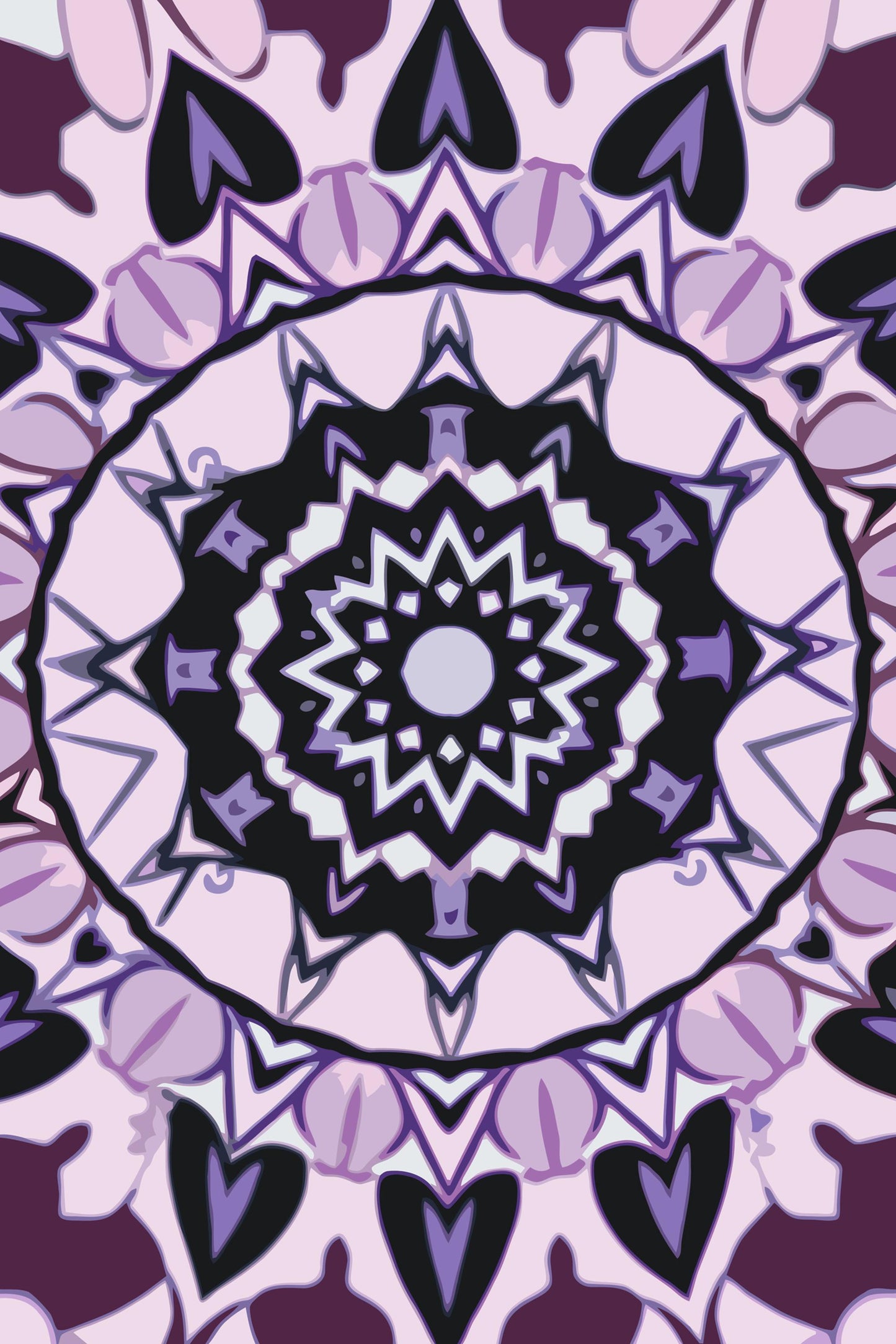 Paint by number - Lilla Mandala