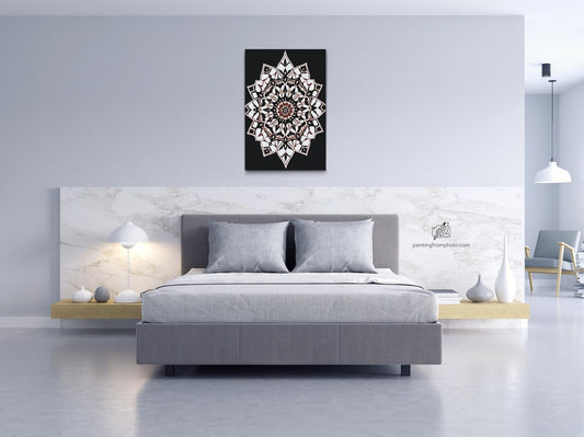 Paint by number - Skygge-Mandala