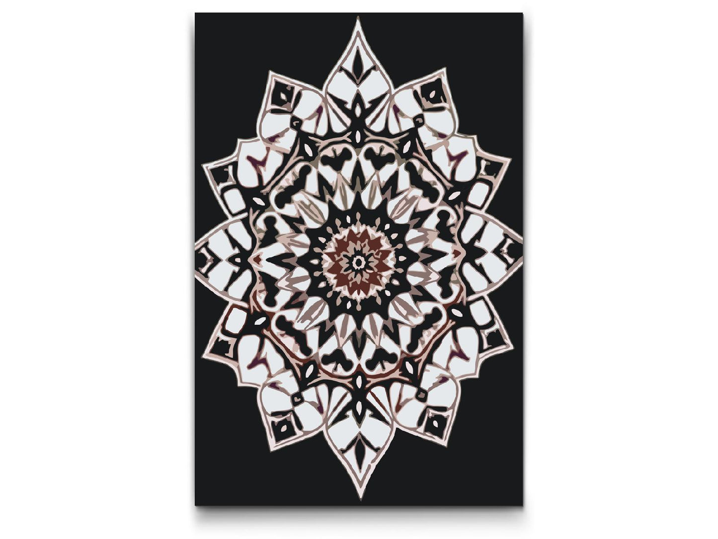 Paint by number - Skygge-Mandala