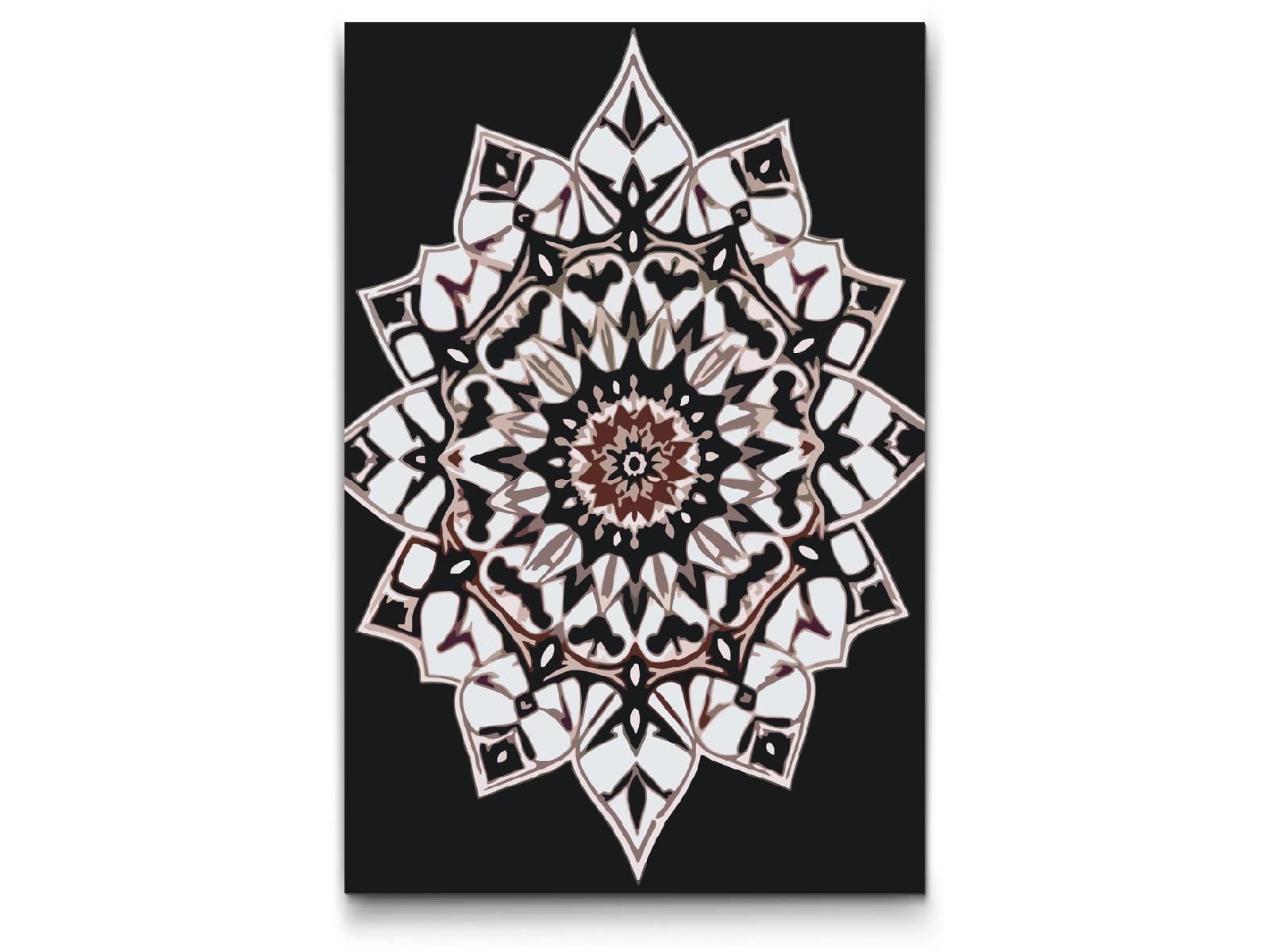 Paint by number - Skygge-Mandala