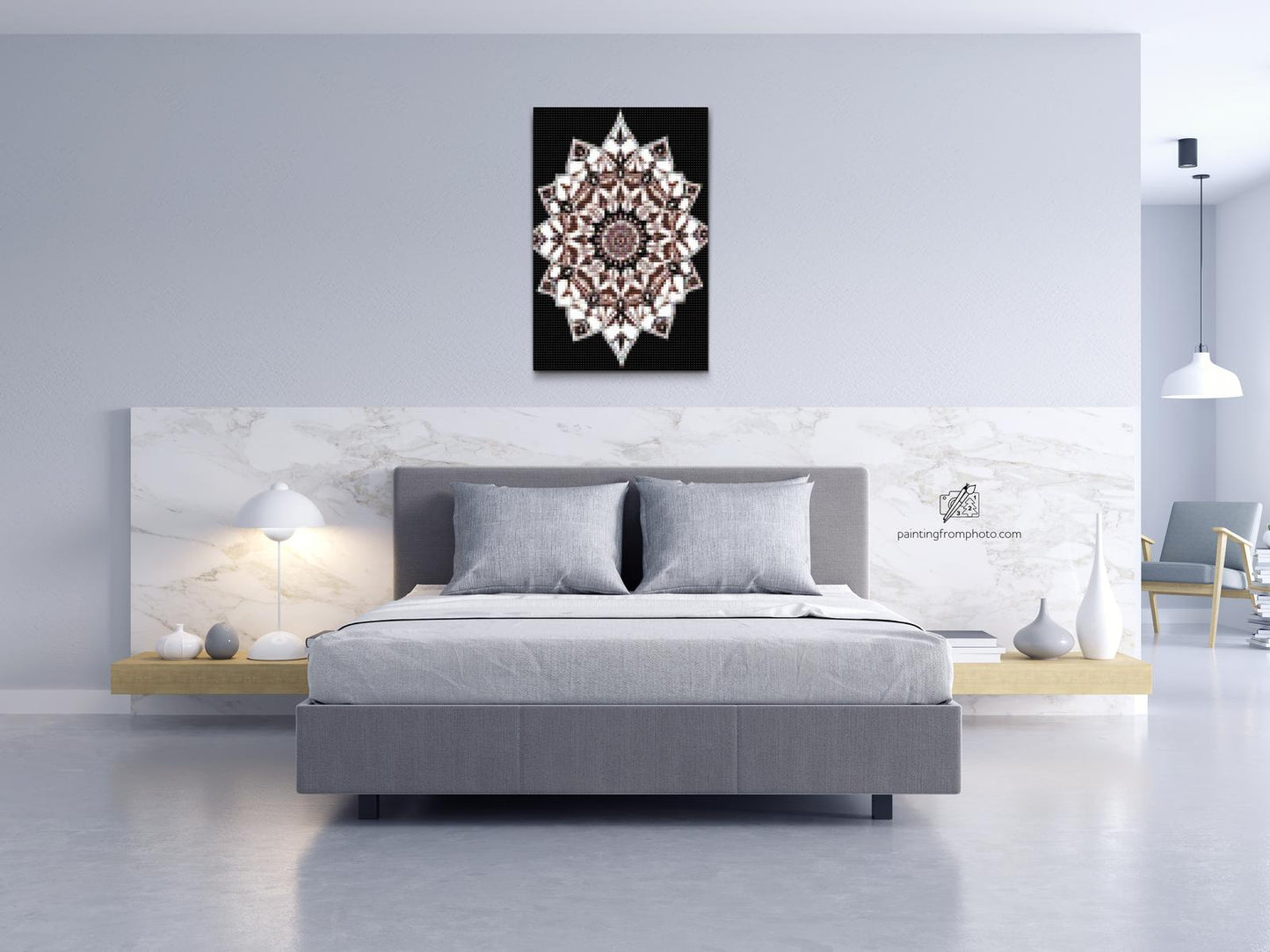 Diamond Paint - Skygge-Mandala