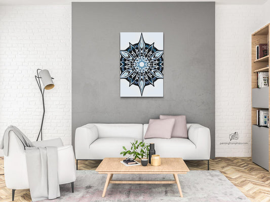 Paint by number - Vintermandalaen