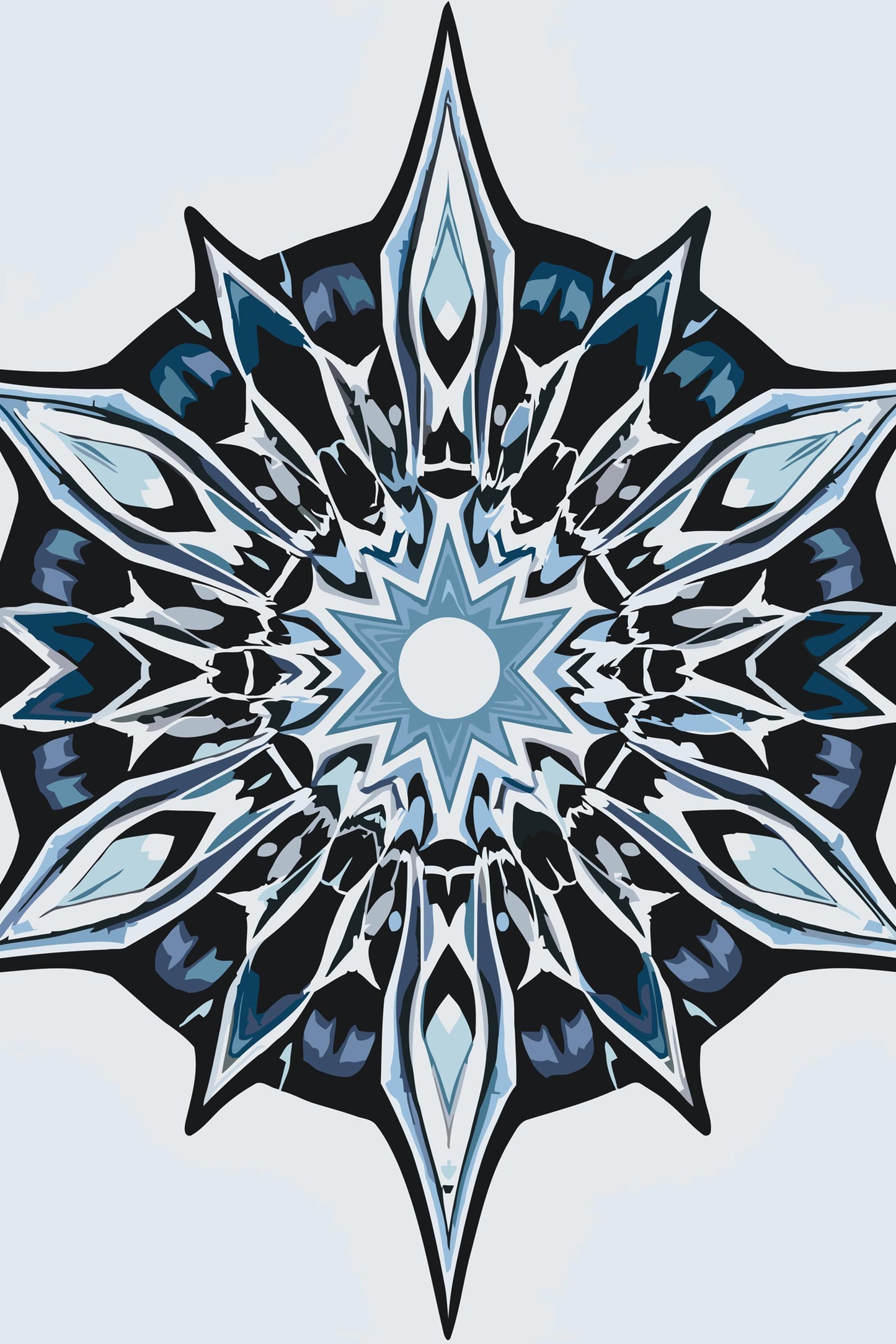 Paint by number - Vintermandalaen