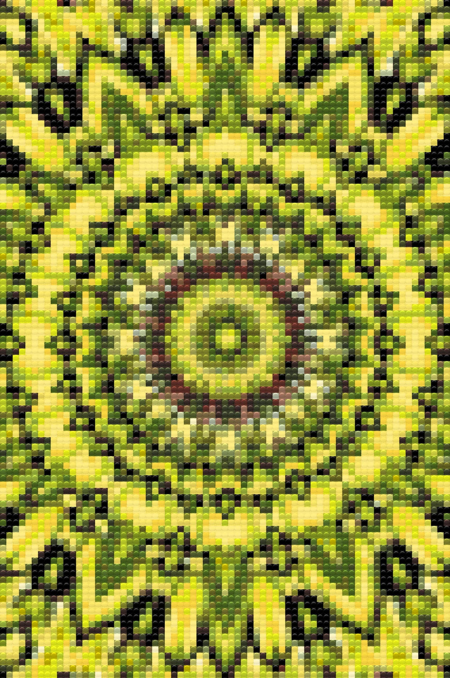 Diamond Paint - Gul-sort Mandala