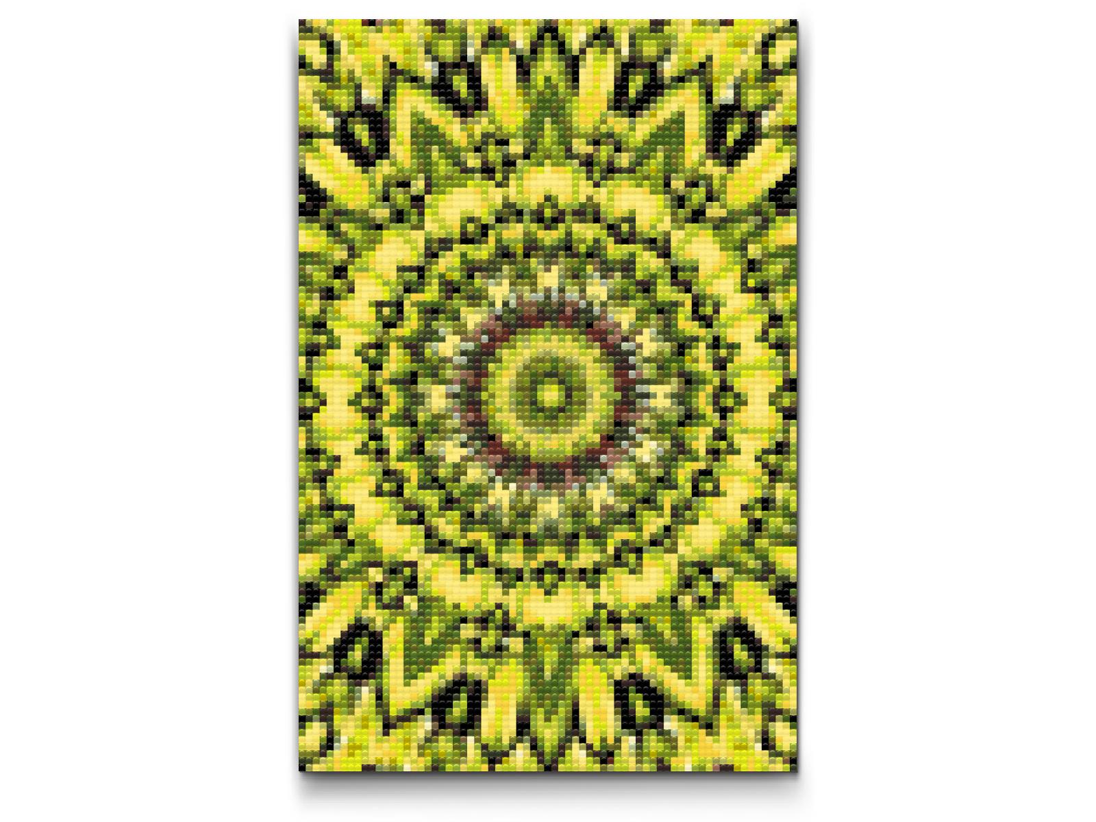 Diamond Paint - Gul-sort Mandala