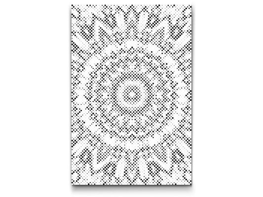 Dotting - Gul-sort Mandala