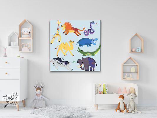 Paint by number - Søde dyr