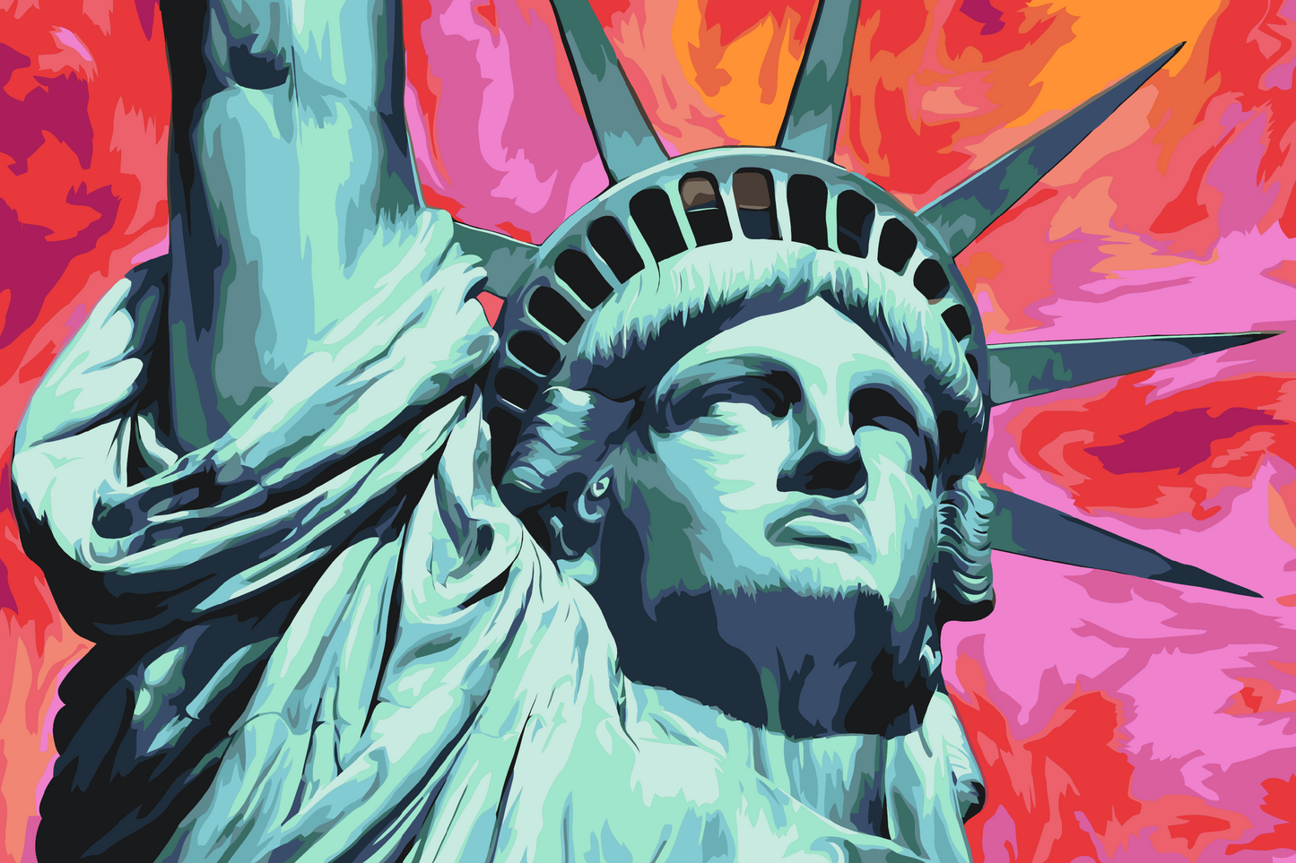 Paint by number - Frihedsgudinden 2