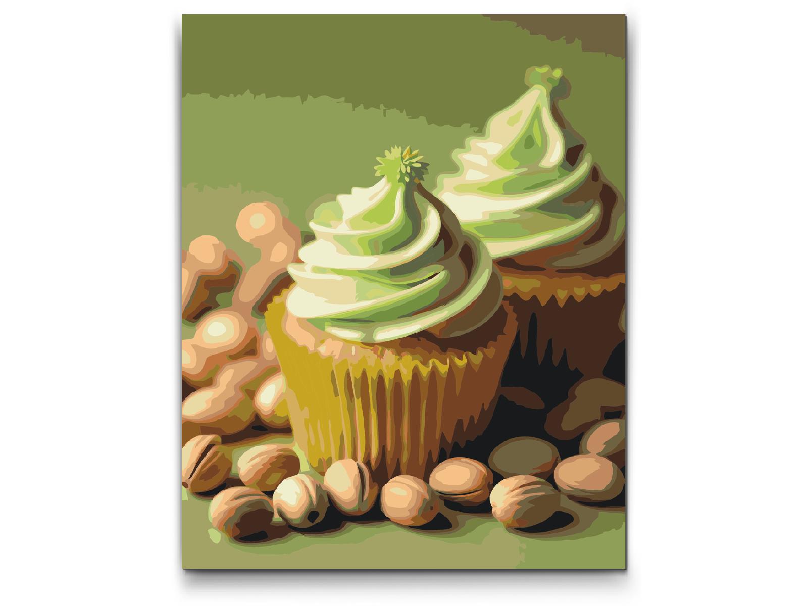 Paint by number - Dubai chokoladecupcakes