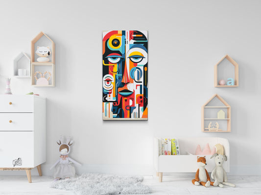Paint by number - Abstrakt ansigt