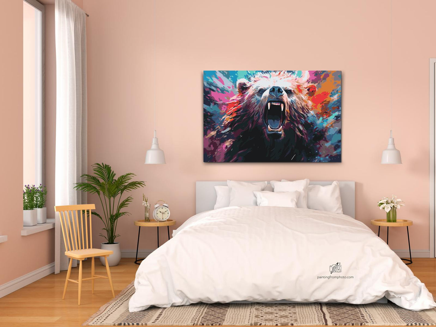 Paint by number - Vred bjørn