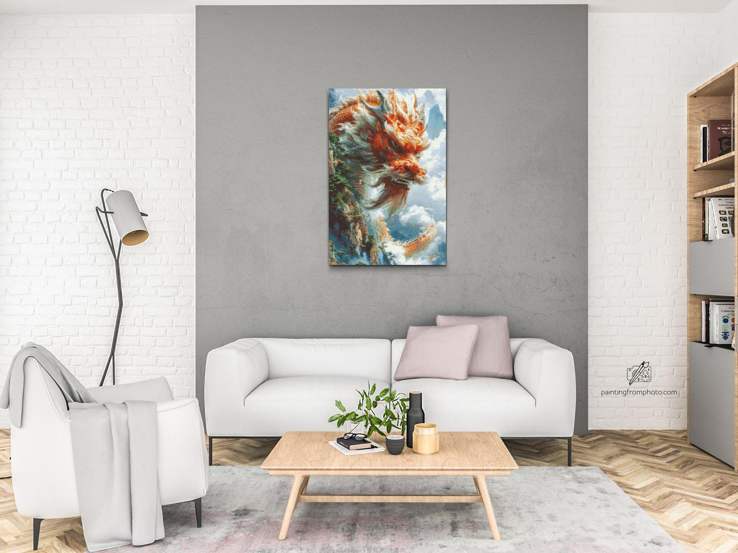 Diamond Paint - Den rasende drage