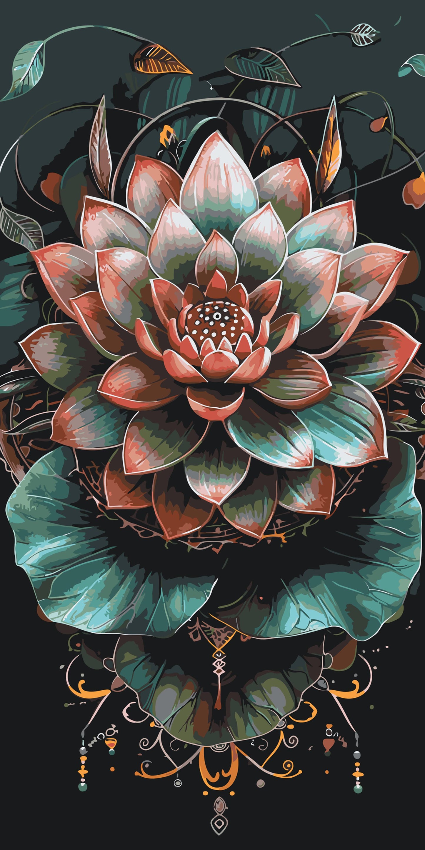 Paint by number - Smuk lotus