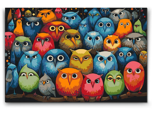 Paint by number - Fugle, uanset hvor du kigger