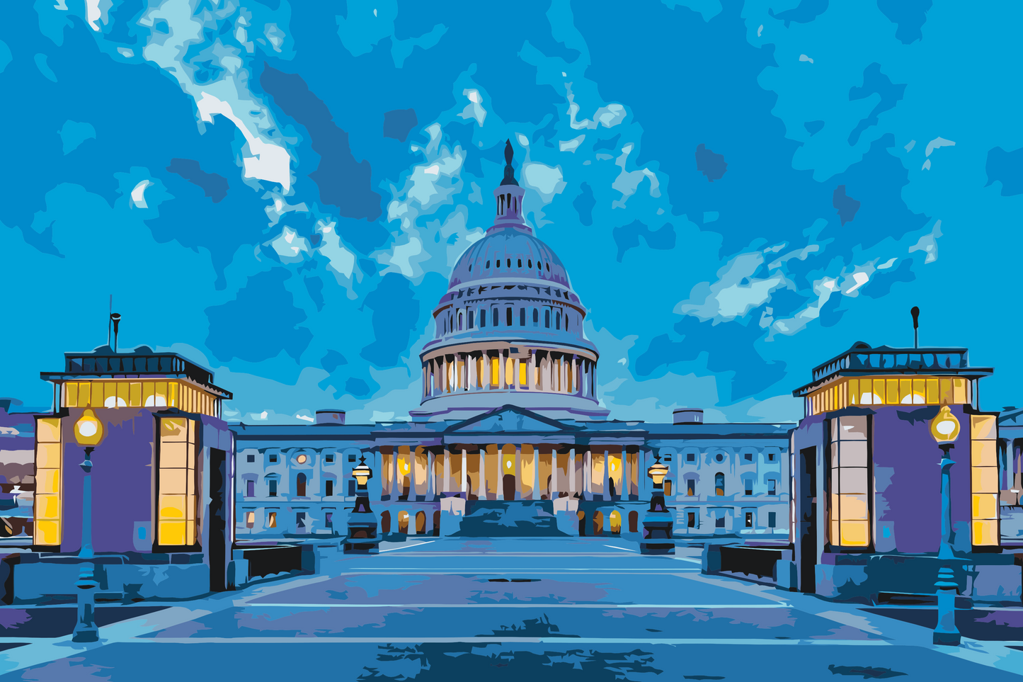 Paint by number - Washington DC - Capitol