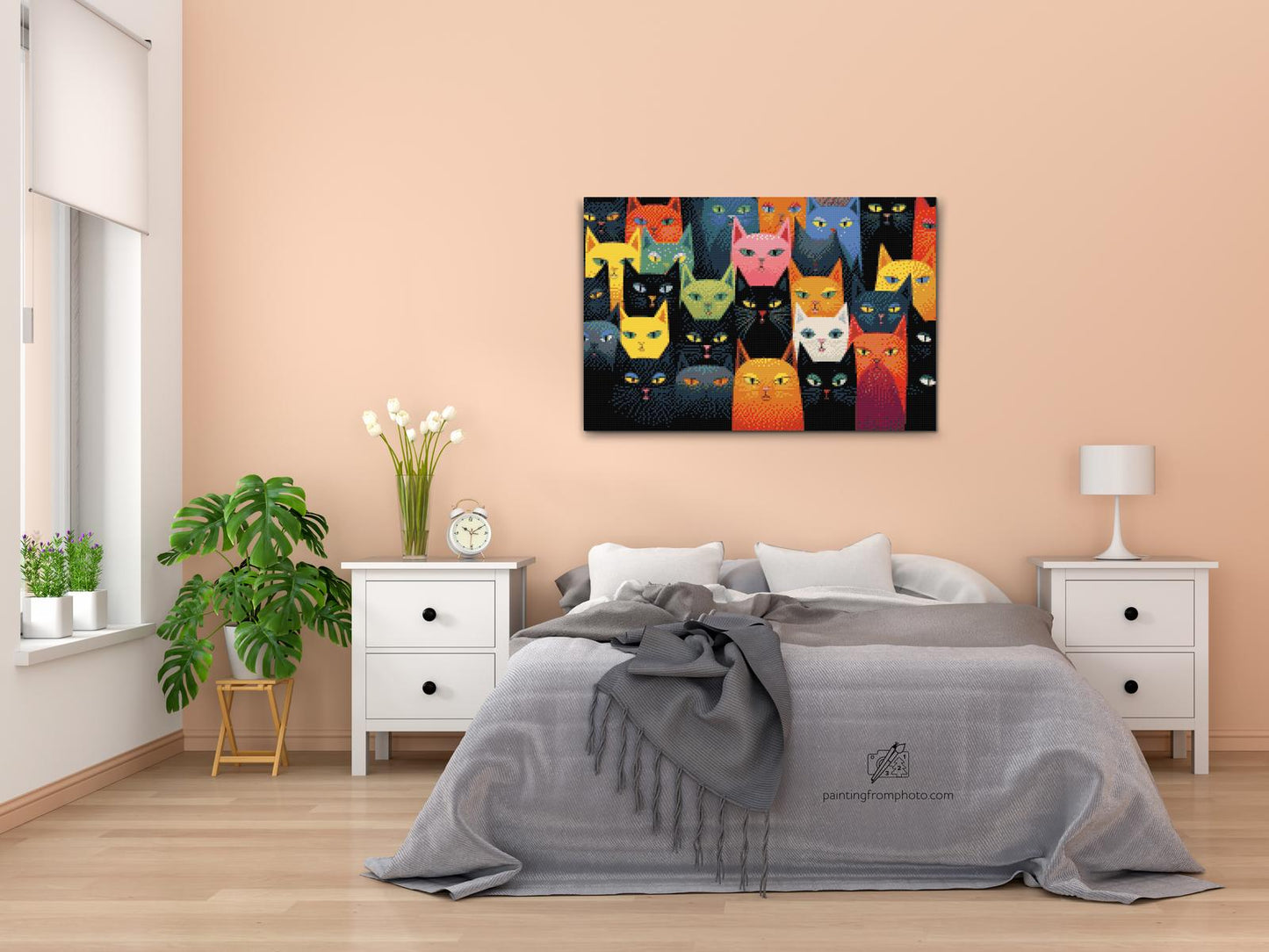 Diamond Paint - Katte, uanset hvor man kigger