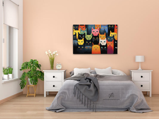 Diamond Paint - Katte, uanset hvor man kigger