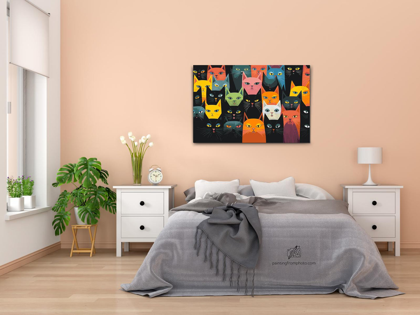 Paint by number - Katte, uanset hvor man kigger