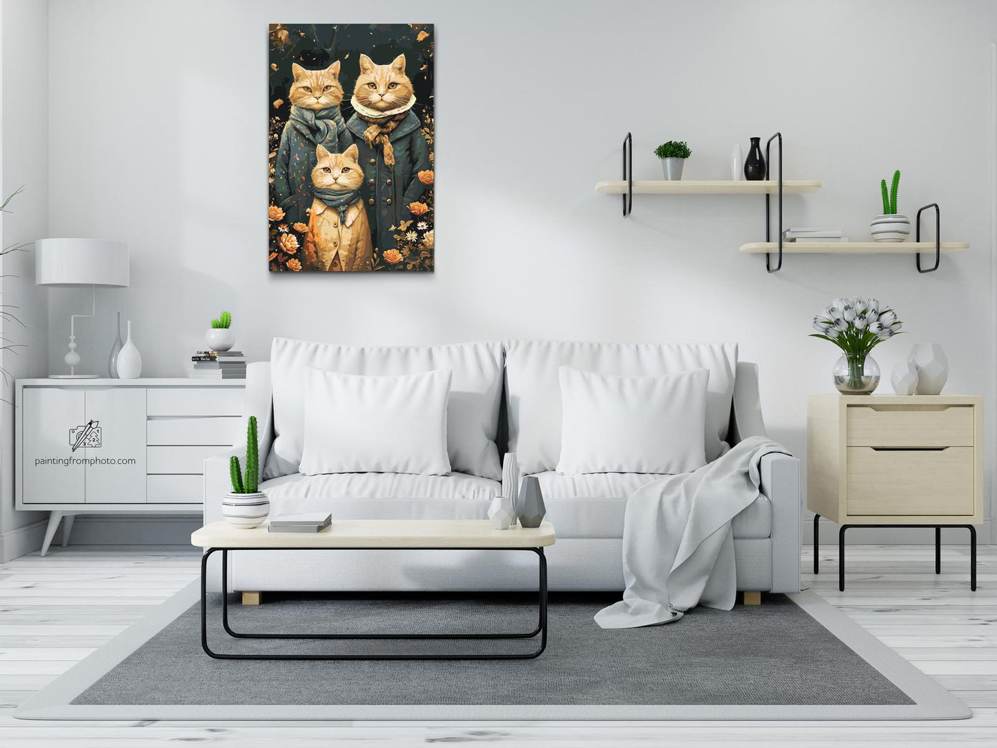Paint by number - Kattefamilie