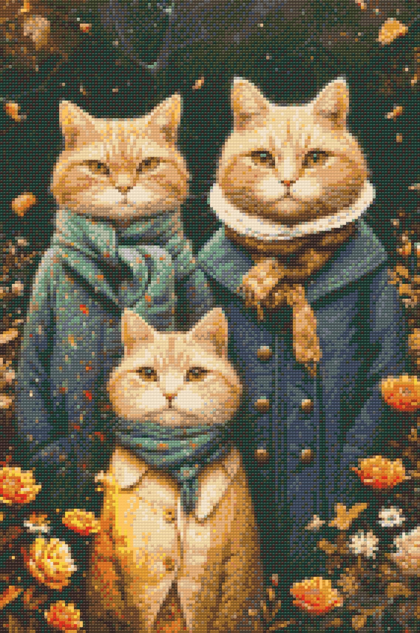 Diamond Paint - Kattefamilie