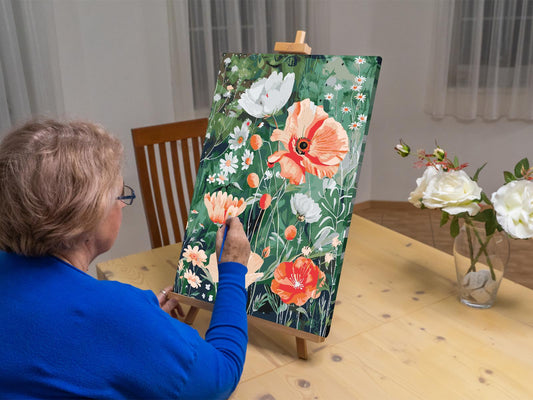 Paint by number - Forårsblomster