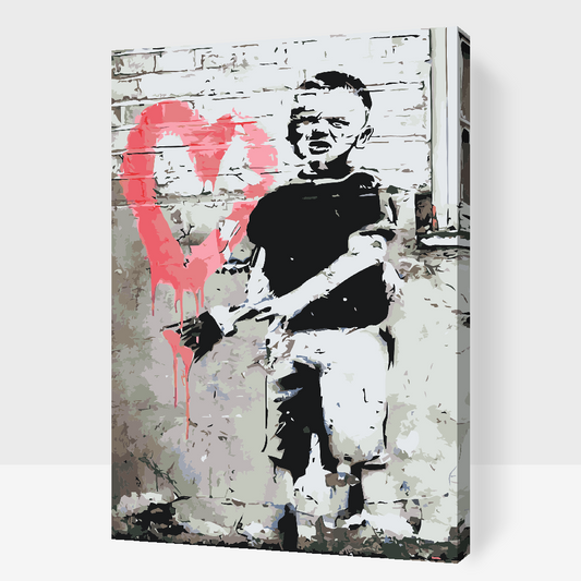 Paint by number - Banksy - Dreng