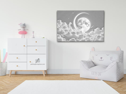 Dotting - Surrealistisk lillablå planet