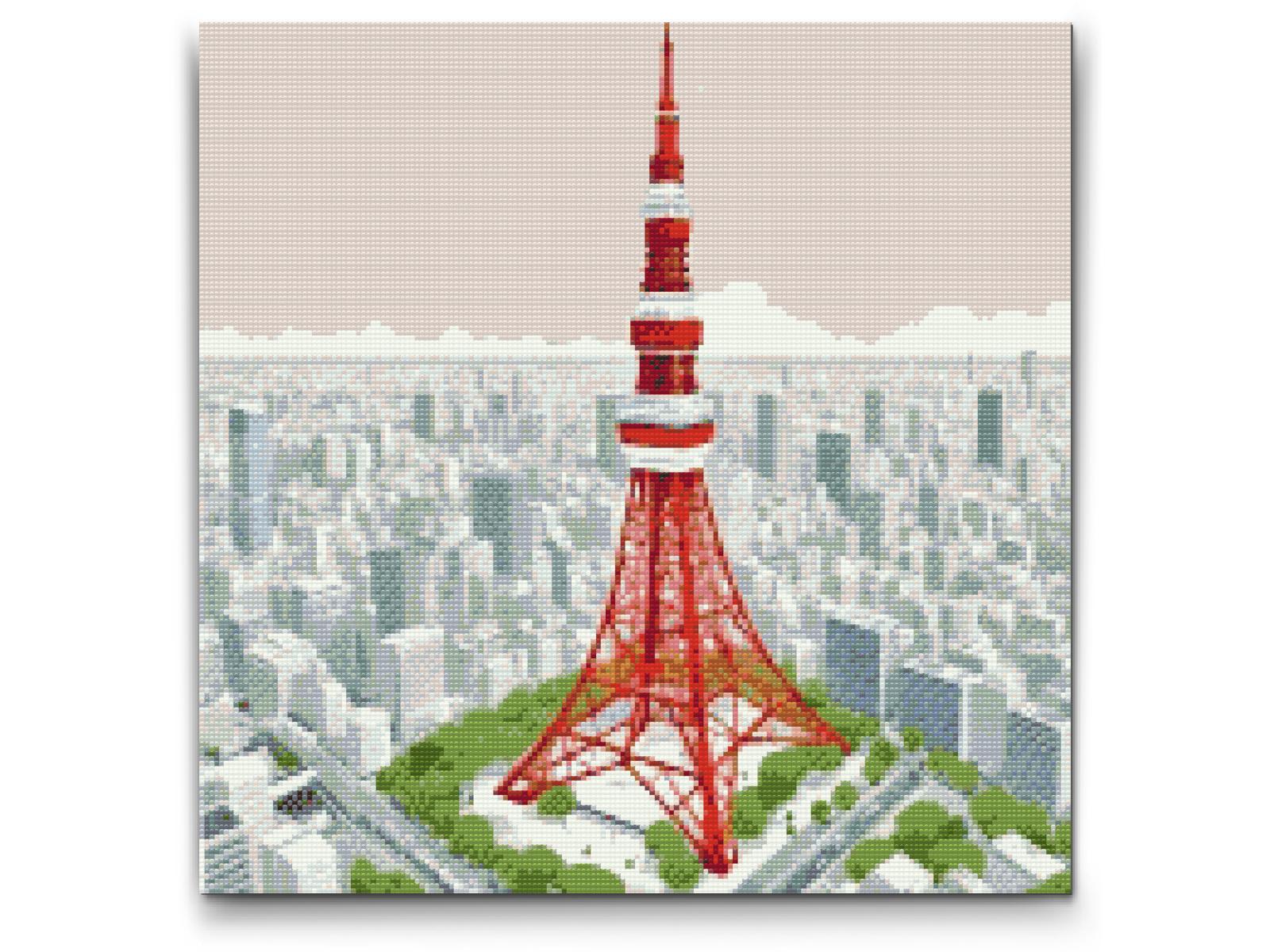 Diamond Paint - Tårn i Tokyo