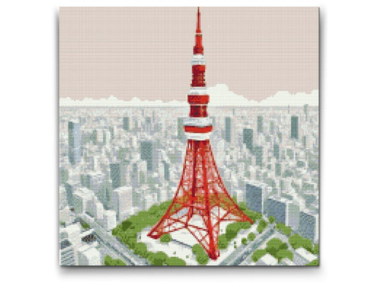 Diamond Paint - Tårn i Tokyo