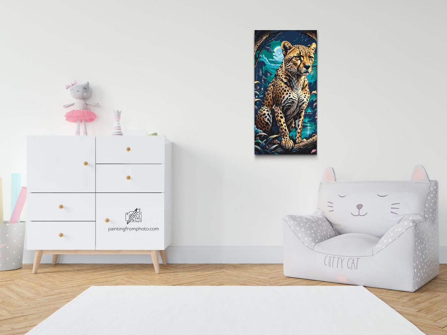 Paint by number - Majestæt leopard