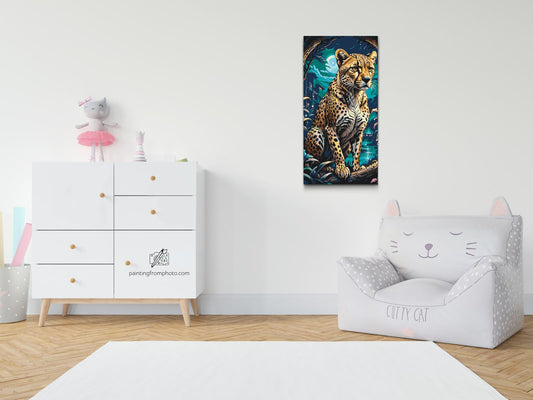 Paint by number - Majestæt leopard